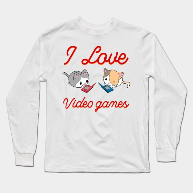 Love video games Long Sleeve T-Shirt by KsuAnn